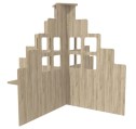 Roomdivider X model Grey craft oak Tangara Groothandel voor de Kinderopvang Kinderdagverblijfinrichting 